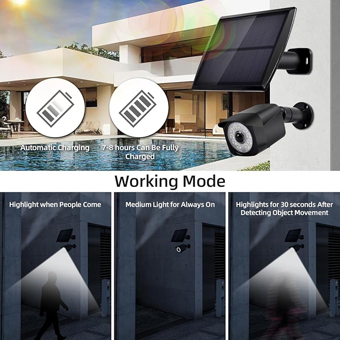 HURRISE Solar Outdoor Lights Bright Motion Sensor Outdoor Lights LED Outside Landscape Spotlights for Accent Uplighting Backyard (2 Sets)