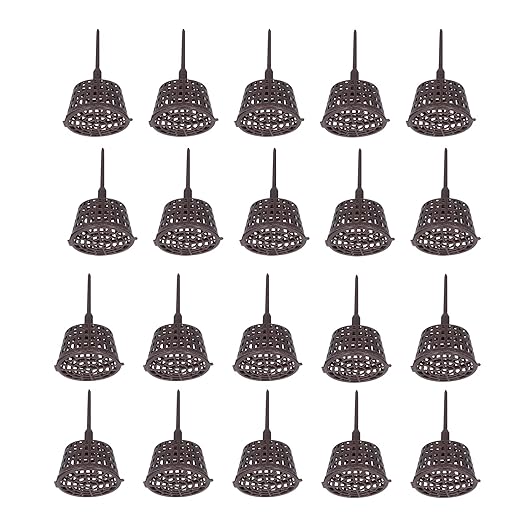Bonsai Fertilizer Basket20Pcs Plastic Bonsai Fertilizer Box with Lid Garden Planting Fertilization Mesh Baskets for Orchid Bonsai Potted Plants