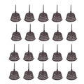 Bonsai Fertilizer Basket20Pcs Plastic Bonsai Fertilizer Box with Lid Garden Planting Fertilization Mesh Baskets for Orchid Bonsai Potted Plants