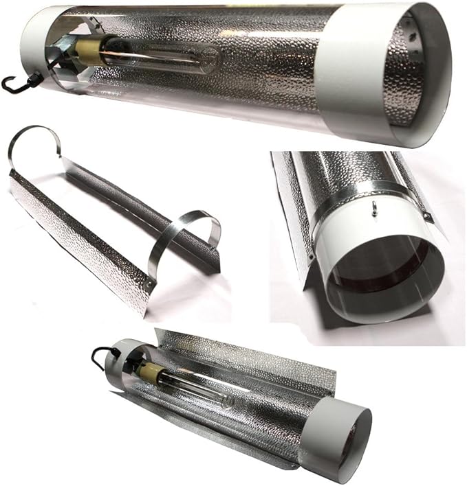 DL Wholesale 6'' Air-Cooled Cool Tube Reflector - MH &amp HPS Compatible (250W–1000W)