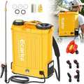Battery Backpack Sprayer Compatible with Dewalt 20V Battery (Tool Only) 4.2 Gallon with Auto Mixer 0–100PSI Adj Leak-Proof Metal Telescopic Wand 42 6 Nozzles Ergonomic Strap–Lawn Garden Sprayer