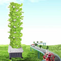 Indoor Garden Hydroponics Growing System DIY Vertical Hydroponic Planters with Pump and Movable Water Tank Hydroponics Growing System for Herbs Fruits and Vegetables-*