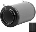 iPower 6 Air Carbon Smelliness Control with Australia Virgin Charcoal Reversible Flange Pre-Filter Fit with Inline Duct Fans for Grow Tents