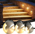 1W Ground LED Landscape Lights - Outdoor Recessed Spot Light Side-lit Underground Lamp IP67 Waterproof Stainless Steel Garden Buried Light LED Floor Lamp(Yellow1w-62mm(220V))