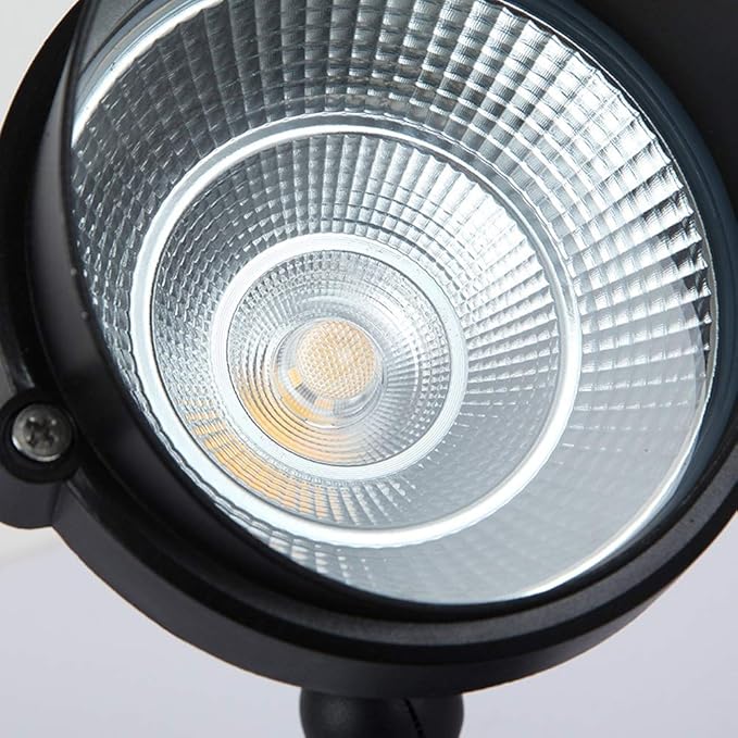 5W Led Outdoor Landscape Garden Bullet Flood Lights Path Walkway Lawn Spotlights Waterproof Inground Lights Stadium/Blue Light (Warm White)