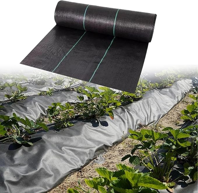 Weeds Barrier Landscape Fabric Woven Landscape FabricEasy Setup Weeds ControlWeeds Fabric 2 ft x164ft for Lawn Garden/757