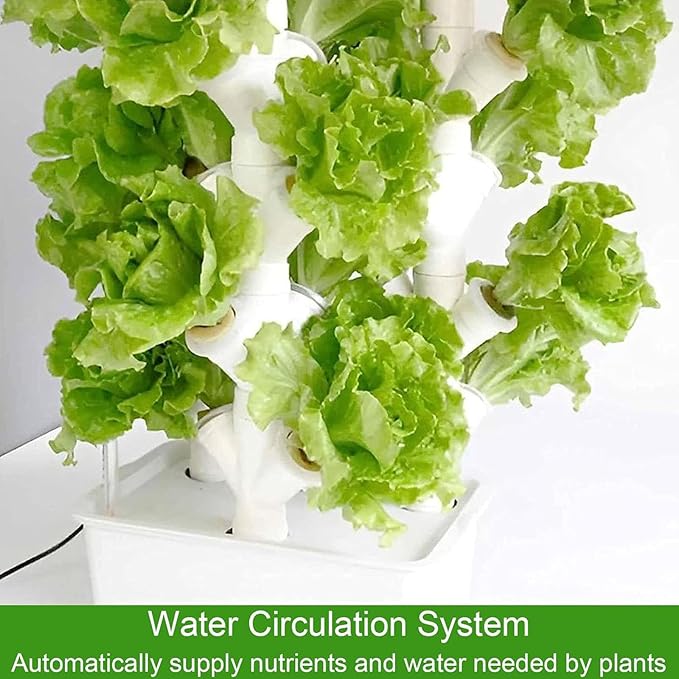 45 Hole Hydroponic Grow for Indoor hydroponic Growing of Fruits and Vegetables - Aeroponic Tower Adapter - 1 Piece (A)