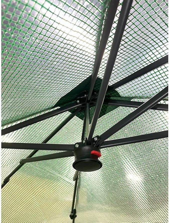 Garden Winds Custom Fit Replacement Cover Compatible with The Crown Shades GHPE48GR00 8’ x 6’ Portable Walk in Instant Pop Up Greenhouse Zipper Entry Doors Mesh Side Windows - PE Fabric - Green