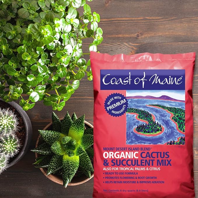 Coast of Maine - Mount Desert Island Blend - Organic Cactus and Succulent Mix 8qt