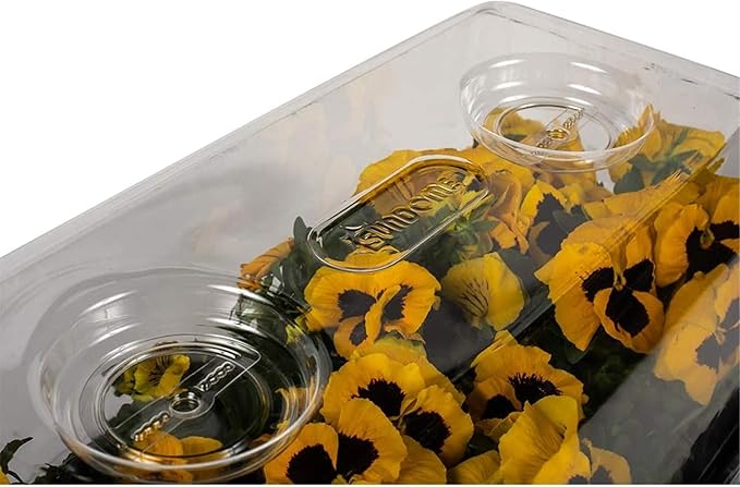 SUNPACK Sundome Plastic Multi-Vented Humidity Dome Clear 7 (Pack of 5) - Ideal for Greenhouses or Indoor Growing Able to Adjust Humidity with Vents