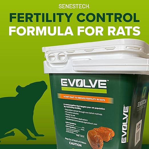 Evolve Rat Birth Control Soft Bait Sausages – 6 lbs | Scientifically Proven Rat Population Control | Not a Poison Long-Term Population Management