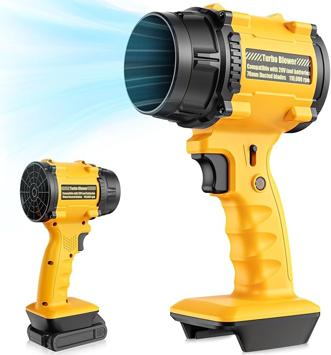 Cordless Leaf Blower Compatible with for DeWalt 20V Battery Mini Handheld Blower with 125MPH 430CFM Power Lightweight Air Blower for Garage Lawn &amp Home Use (Battery Not Included)
