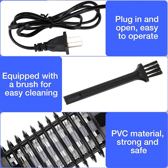 Qualirey 6 Pcs Mosquito Killer Electric Mosquito Killer Electric 220V Insect Fly Trap Zapper for Patio Bug Insect Zappers Fly Trap for Home Garden Patio Backyard