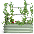 Vego Garden Modular Wall Trellis System Triple Section 5.0' Long for 2.0' x 5.0' (4 in 1) or 3.5' x 5.0' (6 in 1) or 5.0' x 5.0' (9 in 1) Garden Beds