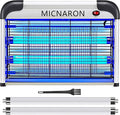 Fly Trap Indoor Bug Zapper 2800V Powerful Flying Insect Mosquito Killer w/ 20W Blue Light Attract Plug-in Pest Control Machine for Moth Fruit Fly Fungus Gnat Garage Bug Catcher