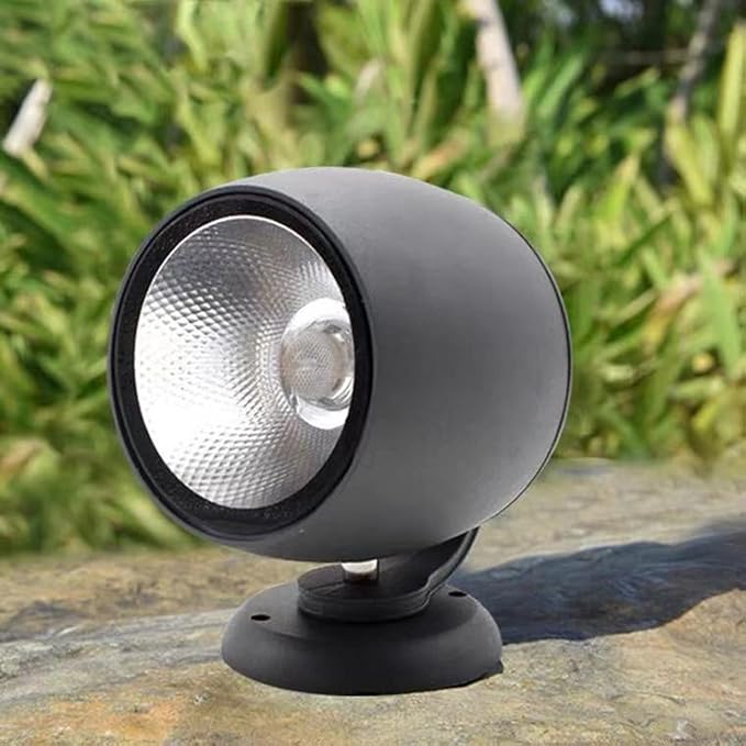 Outdoor Spotlight Rotatable LED Landscape Light Decorative Lights IP65 Waterproof for Doorways Garden Garages Lawn(White30W-AC24V)