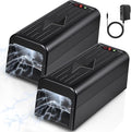Rat Trap Zapper Electric Mouse Zappers2 Packs Electronic Rodent Zapper with Anti-Escape Baffle IndoorPowerful Voltage Rats and Mice Traps Reusable&ampNo Touch Rodent Control for Home Use