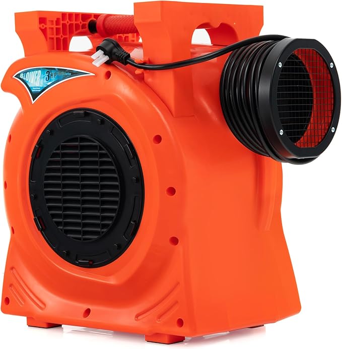 Costzon Commercial Air Blower 3HP/2200W Bounce House Blower Pump Fan Inflatable Bouncer Blower with Integrated Handle Air Blower for Inflatables Perfect for Bounce Castle Holiday Decorations