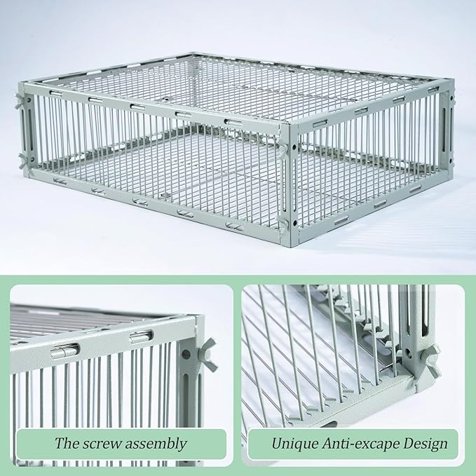 Bird Trap Cage with Escape-Proof Bird Traps for Small Birds Live Sparrow Trap Portable Easy Assembly and Unharmful.Made of lron with Anti-Rust Paint A3