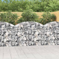 Gabion Basket Silver Galvanized Iron Large Spiral Outdoor Planter Durable Metal Garden Bed for Stones &amp Plants 59.1 x 47.2 Inch