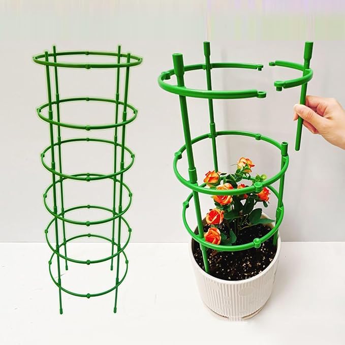 Multi-Tier Plant Climbing Trellis Garden Obelisk GreenClimbing Plant Supports for Indoor Outdoor Diameter-20/25/30/36cm for Climbing PlantsVegetableFlowers(Size:30x70cm)