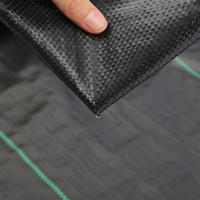 Vegetable Field Black pp Weeds Control Cloth Landscape Fabric Ground Cover Gardening Weeds Barrier Cloth Permeable Greenhouse Greenhouse Laminated Sheet Weeds Control Cloth(3 * 50FT)