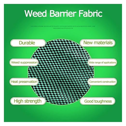 Driveway Fabric Weed Barrier Landscape Fabric Weed Control Film Barrier Membrane for Flower Bed(3x150ft)