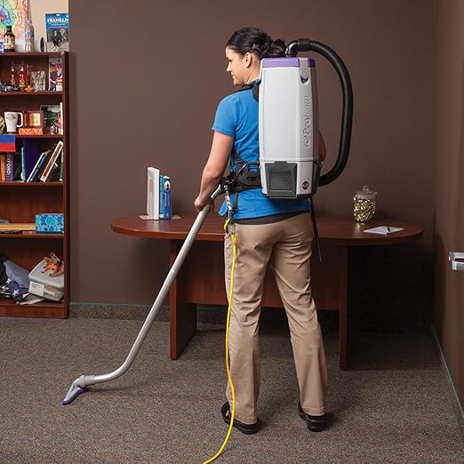 ProTeam Super Coach Pro 10 Backpack Vacuum Commercial with 2 Piece Wand Tool Kit 10 Quart Corded107304