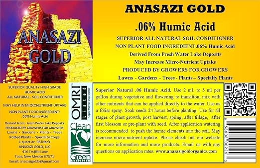 Superior All Natural Soil Conditioner Liquid .06% Humic (Fulvic Acid) (1 qt.) OMRI