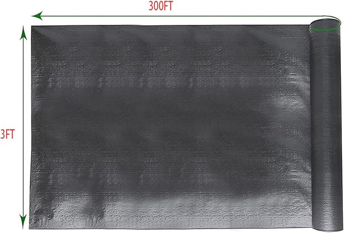 Garden Fabric Weed Barrier Weed Barrier Landscape Fabric Ground Cover Garden Weed Barrier Gardening Mat for Garden Planting Weed Blocking 3FT*300FT Does Not Apply