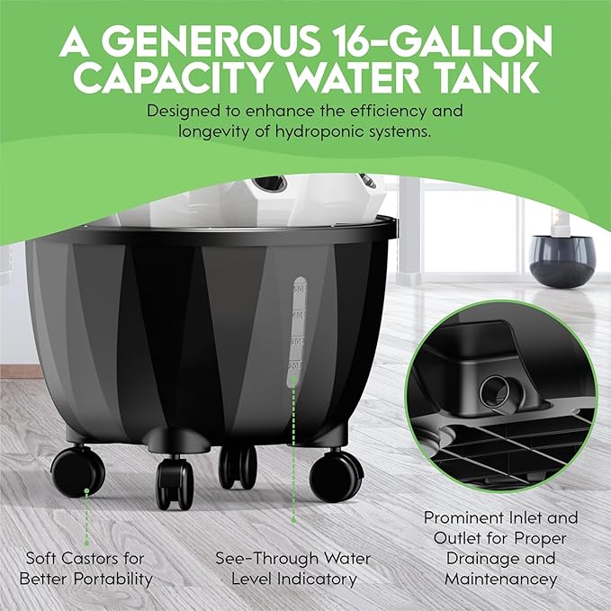 Smart Garden Planter 48/64/80/96 Pots Garden Hydroponics Growing Hydroponics Tower Aeroponics Growing Kit with LED Grow Light Hydrating Pump