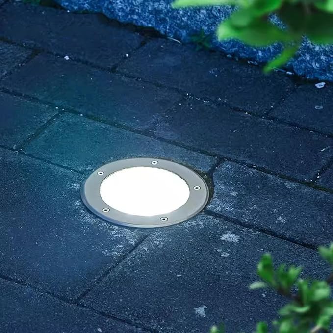 6PCS LED Beam Spotlight - Underground Light LED AC85-265V COB Garden Landscape Lights IP65 Waterproof Recessed Buried Lights for Outdoor Park Driveway Lighting(White10W)
