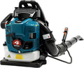 Gas Leaf Blower 75.6cc 4-Stroke Engine Backpack Leaf Blower with Cruise Control 205 MPH 750 CFM Professional Power Quiet Operation 498ft ³/s Airflow for Large Properties &amp Commercial Lawn Care