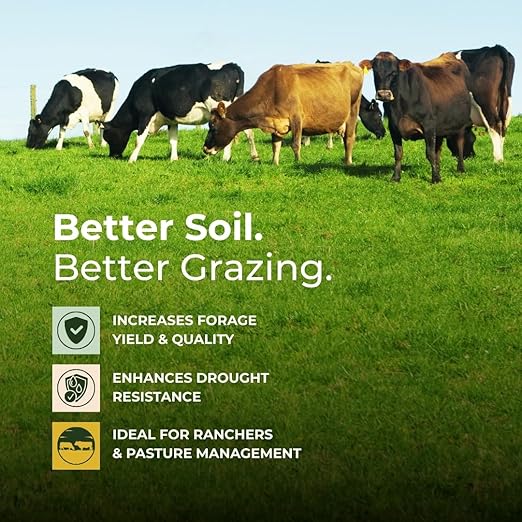 Graze Up Microbial Soil Amendment – Boosts Pasture &amp Forage Growth Improves Soil Health &amp Root Development – Made in USA