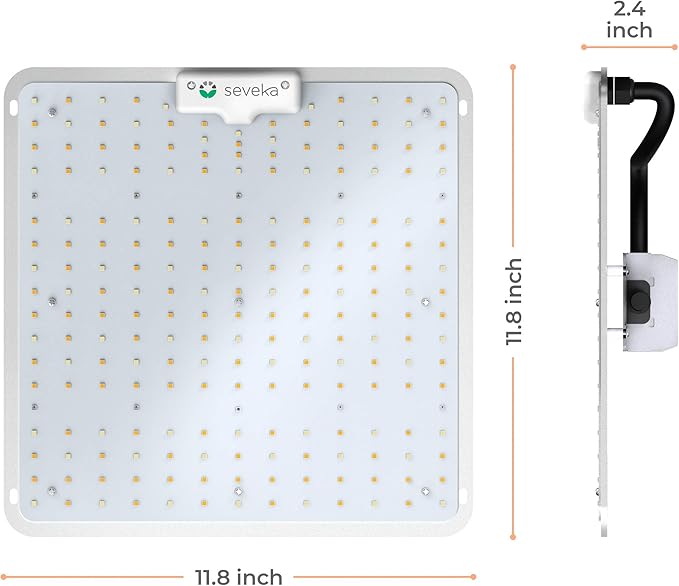 LED Grow Lights 100W – Full Spectrum Plant Light for Indoor Plants Veg and Flower with diodes LM301B – Growing Lamps Low Energy for Tent 3x3 ft – Sunlight Panel for Hydroponic and Growth Seedlings