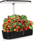 1set Indoor Hydroponics Growing Kit with Led Grow Light Smart Planting Device for Vegetables Space-Saving Design for Indoor Gardening and Spaces