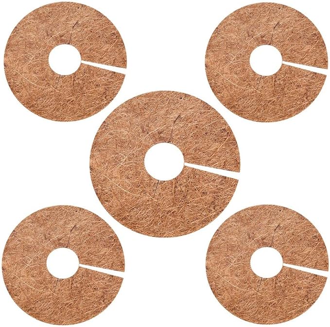 1pcs Coco Coir Plant Cover Mulch Mat Weed Control Fabric for Flower Pot Rings Coconut Tree Trunk Protector Planter Root Protection (Size : 30x30cm)
