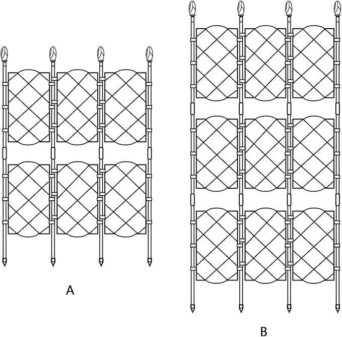 Garden Trellis for Climbing Rustproof Iron Potted Vegetables Vining Garden Trellis