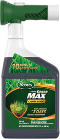Scotts Liquid Green Max Lawn Food Lawn Fertilizer and Iron Supplement for Any Grass Type 29-0-0 32 fl. oz.