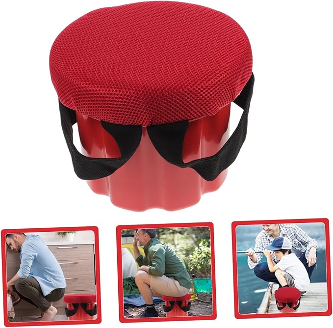 Portable Lightweight Farming Stool High Plastic Garden Seat for Outdoor Camping Fishing and Farm Work Stable Non Slip Small Stool for Easy Carrying Random Color