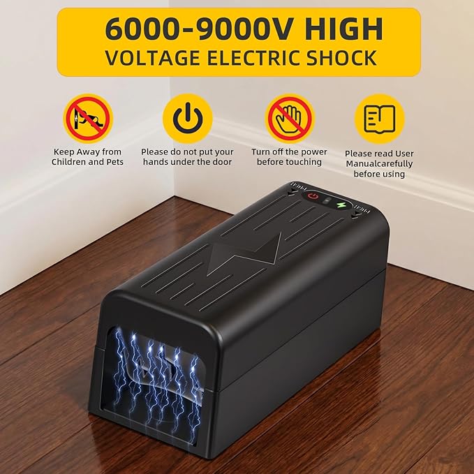 2026 Rat Trap Electric Mice Trap Electronic Mouse Traps Zapper with Powerful Voltage Reusable &amp No-Touch Mouse Trap Electric Shock Rodent Trap for Home AtticGarageKitchenWarehouse Indoor