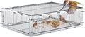 Bird Trap Cage with Escape-Proof Bird Traps for Small Birds Live Sparrow Trap Portable Easy Assembly and Unharmful.Made of lron with Anti-Rust Paint A3