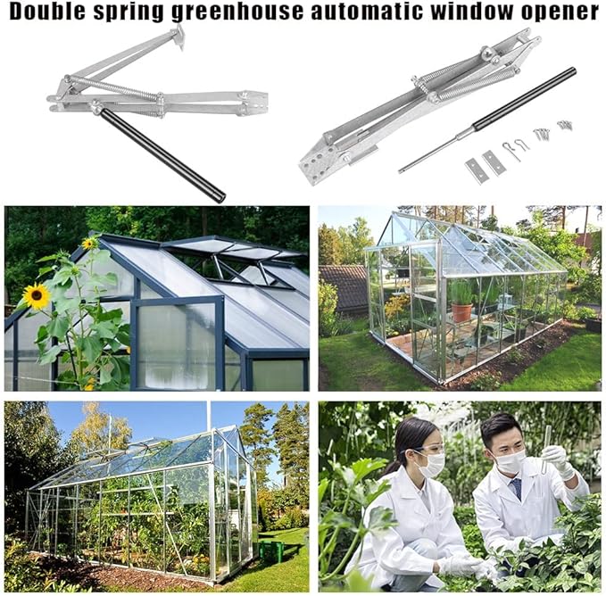 Greenhouse Window Openers Temperature Controlled Automatic Vent Opener 2 Spring Heavy Duty New Uprated Piston Up to 15 Kg Load Solar For Greenhouse Garden Temperature Control ( Color : 1pcs )