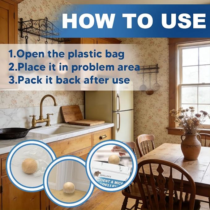 Rodent Repellent Mouse Repellent Outdoor - 6P