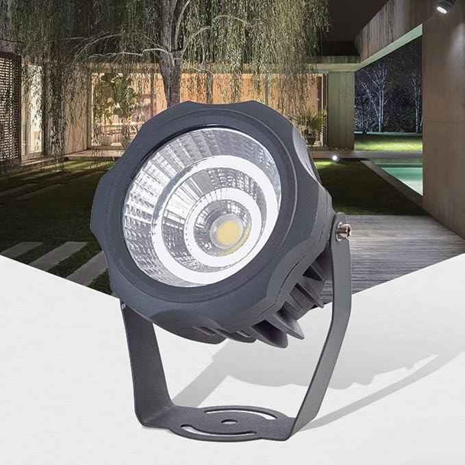 10W/20W/30W Outdoor LED Spotlight Adjustable LED Landscape Spotlights Waterproof COB Landscape Lighting Suitable for Garden Outdoor Pathway Lighting Illumination ( Color : 10W  Size : Green light )