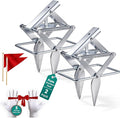 2 PCs Mole Traps Scissors Reusable Silver Galvanized Steel Scissor Trap for Outdoor Lawn Use &amp Garden Easy to Use Design Ensures Quick Capture of Moles Gophers