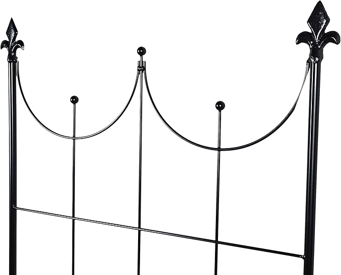 OUTOUR Larger Garden Trellis Plant Support Wire Lattice Grid Panel Stake Fence 70x20 for Climbing Plants Potted Vines Vegetables Vining Flowers Ivy Roses Clematis Lawn Backyard Patio Black