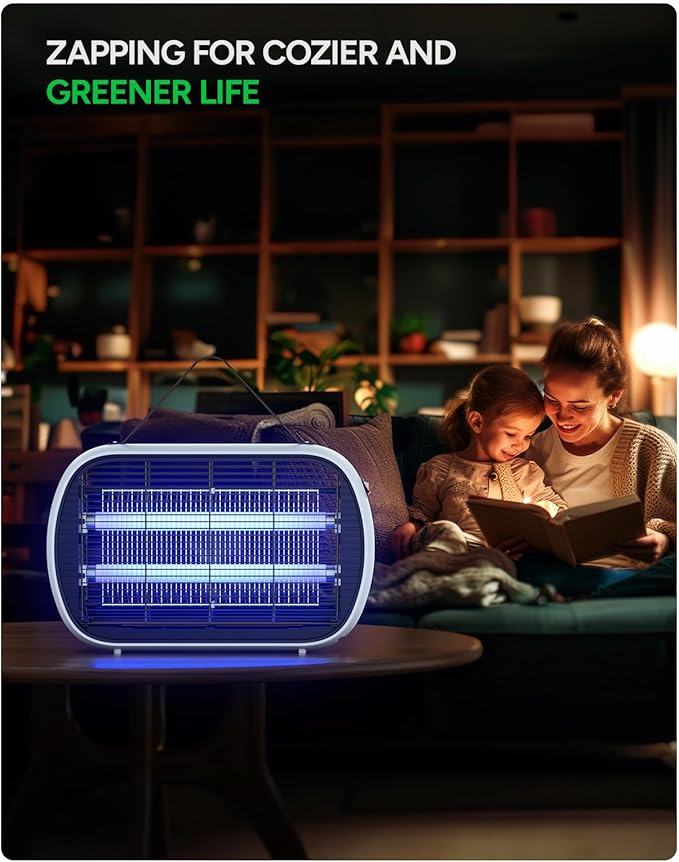 Buzbug Bug Zapper Indoor for 5000 Sq. Ft. 20W Instant Electric Mosquito Zapper High-Voltage Fly Zapper Fruit Fly Traps Fly Killer -MA015
