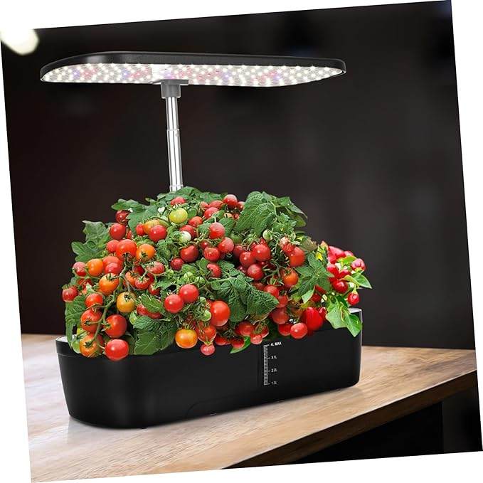1set Indoor Hydroponics Growing Kit with Led Grow Light Smart Planting Device for Vegetables Space-Saving Design for Indoor Gardening and Spaces
