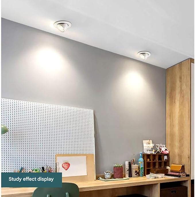 COB Recessed Spotlight Opening High-Transparency Adjustable Angle Elephant Trunk Light for Shop Exterior Walls Wedding Dress/Clothing Store Windows(Warm White40W(AC111-240V))